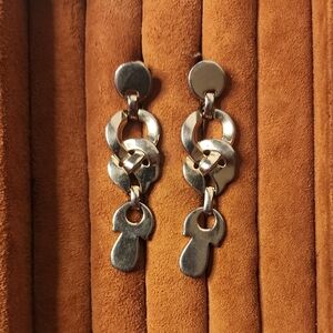 Goldtone | Link  Drop Statement Earrings